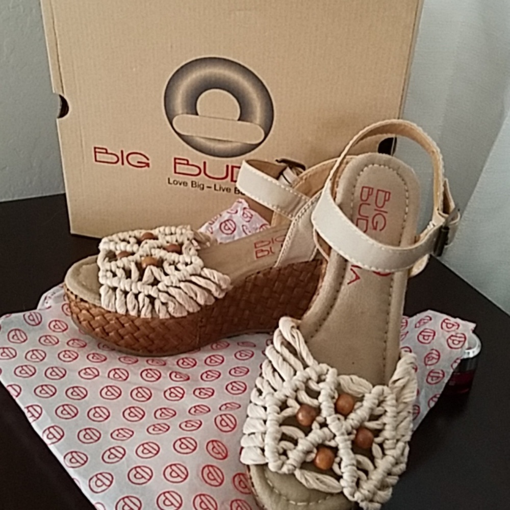 Big Buddha espadrille wedges